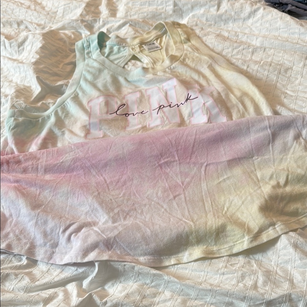 PINK Victoria's Secret Pastel Tie-Dye Tank